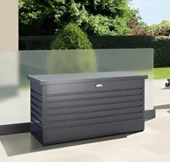 Bissolo Casa Mobili In Resina E Ferro|Mobili In Resina E Ferro<BIOHORT - BAULE DA ESTERNO 160X79 H. 83 CM ACCIAIO GRIGIO SCURO: vendita online BIOHORT - BAULE DA ESTERNO 160X79 H. 83 CM ACCIAIO GRIGIO SCURO in offerta