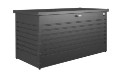 Bissolo Casa Mobili In Resina E Ferro|Mobili In Resina E Ferro<BIOHORT - BAULE DA ESTERNO 160X79 H. 83 CM ACCIAIO GRIGIO SCURO: vendita online BIOHORT - BAULE DA ESTERNO 160X79 H. 83 CM ACCIAIO GRIGIO SCURO in offerta