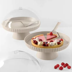 Bissolo Casa Pasticceria Porta Torte E Alzate<BLIM PLUS - ALZATA LINEA AGORA' 30X24CM GRIGIO MOKA