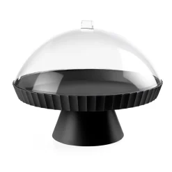 Bissolo Casa Pasticceria Porta Torte E Alzate<BLIM PLUS - ALZATA LINEA AGORA' 30X24CM NERO CARBONE