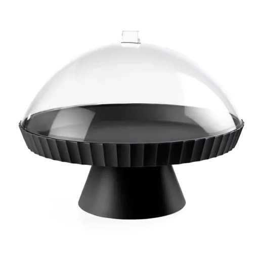 Bissolo Casa Pasticceria Porta Torte E Alzate<BLIM PLUS - ALZATA LINEA AGORA' 30X24CM NERO CARBONE