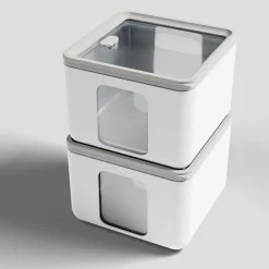 Bissolo Casa Conservazione Cibi Contenitori<BLIM PLUS - CONTENITORE PEEK BOX QUADRO ARCTIC WHITE 13.3X13.3X10CM 1.3LT