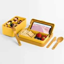 Bissolo Casa Conservazione Cibi Porta Pranzo<BLIM PLUS - LUNCHBOX BAULETTO GIALLO DESERT 18X9.5X17.5CM 450ML
