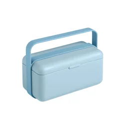 Bissolo Casa Conservazione Cibi Porta Pranzo<BLIM PLUS - LUNCHBOX BAULETTO AZZURRO 18X9.5X13.5CM 450ML