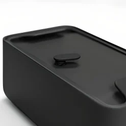 Bissolo Casa Conservazione Cibi Porta Pranzo<BLIM PLUS - LUNCHBOX BAULETTO NERO CARBONE 18X9.5X13.5CM 450ML