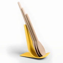 Bissolo Casa Accessori Vari Scolapiatti, Porta Rotolo E Porta Posate<BLIM PLUS - POGGIAMESTOLI LINEA STAND 17X8X18CM GIALLO DESERT