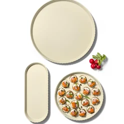Bissolo Casa Piatti Vassoi<BLIM PLUS - VASSOIO IN POLIPROPILENE LINEA ATENA 30X3CM CREMA