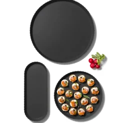 Bissolo Casa Piatti Vassoi<BLIM PLUS - VASSOIO IN POLIPROPILENE LINEA ATENA 30X3CM NERO CARBONE