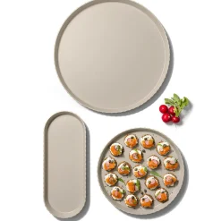 Bissolo Casa Piatti Vassoi<BLIM PLUS - VASSOIO IN POLIPROPILENE LINEA ATENA 40X3CM GRIGIO MOKA
