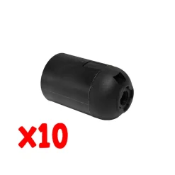 Bissolo Casa Accessori Illuminazione<BLISTER 10PZ PORTALAMPADA NERO E27: vendita online BLISTER 10PZ PORTALAMPADA NERO E27 in offerta
