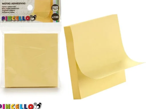 Bissolo Casa Cancelleria Memo<BLOCCO 100 FF ADESIVI GIALLI 76X76mm: vendita online BLOCCO 100 FF ADESIVI GIALLI 76X76mm in offerta