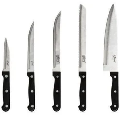 Bissolo Casa Posate Coltelli<BLOCCO CON 11 COLTELLI