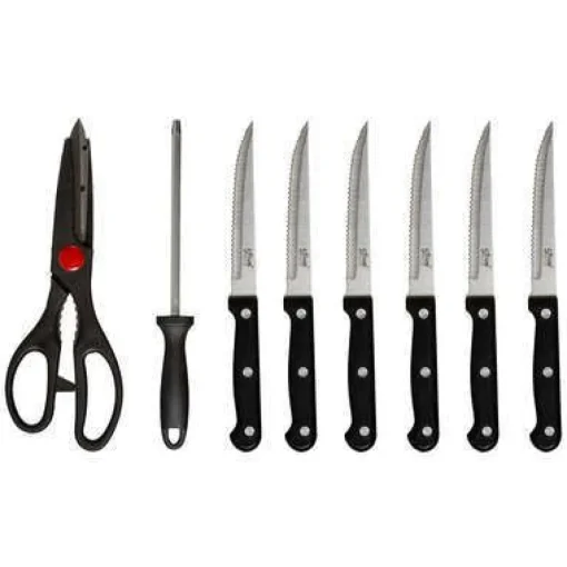 Bissolo Casa Posate Coltelli<BLOCCO CON 11 COLTELLI