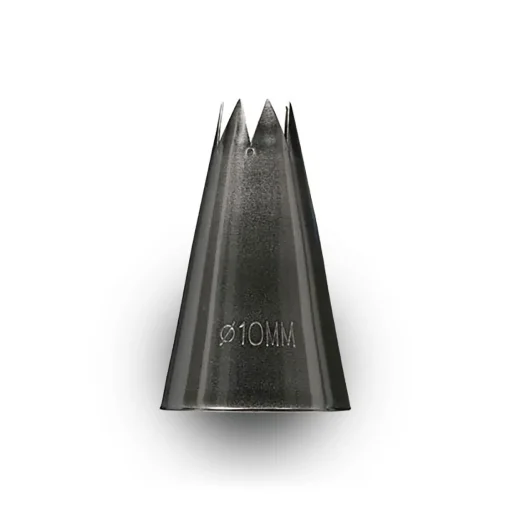 Bissolo Casa Pasticceria Accessori Pasticceria<BOCCHETTA IN ACCIAIO INOX PER SAC A POCHE FORO STELLA DIAM. 7MM