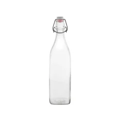 Bissolo Casa Bottiglie<BORMIOLI - BOTTIGLIA SWING IN VETRO TRASPARENTE CON TAPPO ERMETICO 1LT