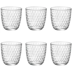Bissolo Casa Bicchieri Acqua<BORMIOLI - SET 6 BICCHIERI ACQUA LINEA SLOT IN VETRO TRASPARENTE 29CL