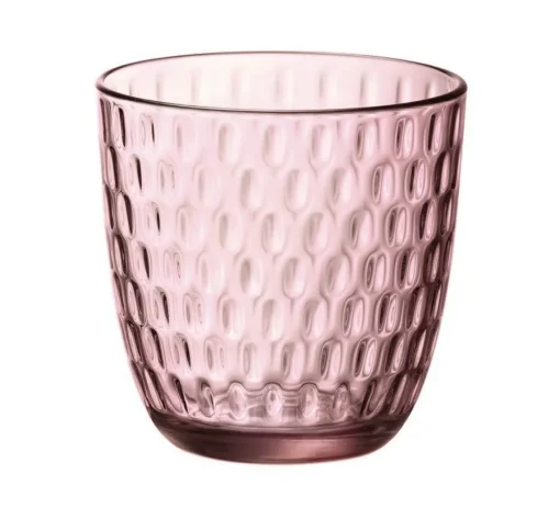 Bissolo Casa Bicchieri Acqua<BORMIOLI - SET 6 BICCHIERI ACQUA LINEA SLOT IN VETRO ROSA 29CL