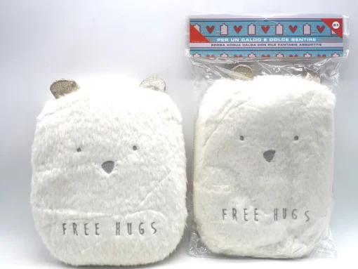 Bissolo Casa Piccoli Riscaldamento|Riscaldamento<BORSA ACQUA CALDA 300ML ORSO CON SCRITTO FREE HUGS