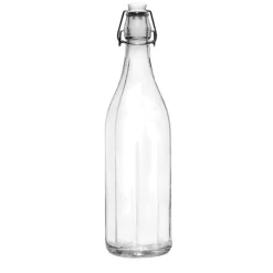 Bissolo Casa Bottiglie<BOTTIGLIA MILLY CON TAPPO MECCANICO 1LT IN VETRO TRASPARENTE