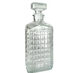 Bissolo Casa Bottiglie<BOTTIGLIA QUADRATA CON TAPPO IN VETRO 500ML IN VETRO TRASPARENTE