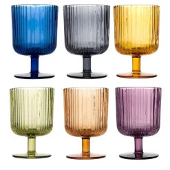Bissolo Casa Bicchieri Calici<CALICE DA VINO IN VETRO COLORATO LINEA LYRIC 26CL ASSORTITO