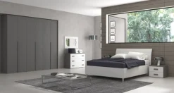 Bissolo Casa Camere Moderne<CAMERA COMPLETA LOFT FANGO E BIANCO FRASSINATO