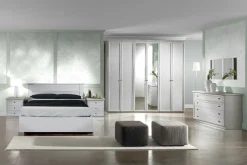 Bissolo Casa Camere Classiche<Camera da letto classica: camera da letto bianco frassinato con glitter e swarovski