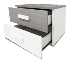 Bissolo Casa Camere Moderne<Camera da letto completa MILA frassino bianco e cemento