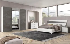 Bissolo Casa Camere Moderne<Camera da letto matrimoniale completa rovere e ossido
