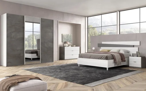 Bissolo Casa Camere Moderne<Camera da letto matrimoniale completa rovere e ossido