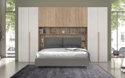 Bissolo Casa Camere Moderne<Camera da letto moderna con armadio a ponte noce e spatolato