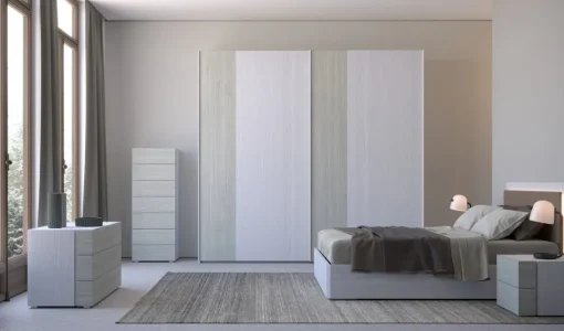 Bissolo Casa Camere Moderne<CAMERA FRASSINO NUVOLA E CENERE WOOD