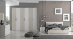 Bissolo Casa Camere Moderne<Camera matrimoniale completa olmo e bianco New Ida