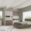 Bissolo Casa Camere Moderne<Camera matrimoniale moderna con letto contenitore spatolato e bronzo