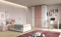 Bissolo Casa Camerette Complete<Camera per bambina completa: cameretta in rovere rosa e nordico