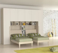 Bissolo Casa Camerette Complete<Cameretta a Ponte Completa con 2 Letti Olmo: Modello Loft