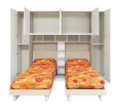 Bissolo Casa Camerette Complete<Cameretta a Ponte Completa con 2 Letti Olmo: Modello Loft