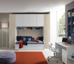 Bissolo Casa Camerette Complete<CAMERETTA COMPLETA BLOK BIANCO FRASSINATO E OLMO