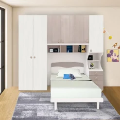 Bissolo Casa Camerette Complete<Cameretta Completa Job Frassino Nuvola E Cenere Wood in offerta