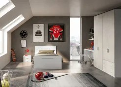 Bissolo Casa Camerette Componibili<CAMERETTA GIESSEGI MOD. FLY CENERE WOOD E CALCE