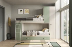 Bissolo Casa Camerette Complete<CAMERETTA SOPPALCO SINISTRA OLMO E VERDE SALVIA