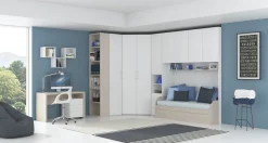 Bissolo Casa Camerette Componibili<CAMERETTA YOUNG FRASSINO BIANCO E OLMO