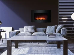 Bissolo Casa Piccoli Riscaldamento|Riscaldamento<CAMINETTO ELETTRICO MURALE LED