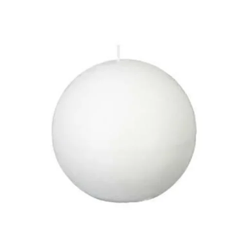 Bissolo Casa Candele<CANDELA A SFERA OLIA BIANCA D 10CM: vendita online CANDELA A SFERA OLIA BIANCA D 10CM in offerta