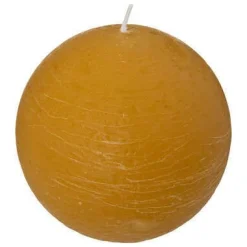 Bissolo Casa Candele<CANDELA A SFERA OLIA GIALLO OCRA D 10CM: vendita online CANDELA A SFERA OLIA GIALLO OCRA D 10CM in offerta