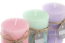 Bissolo Casa Candele<CANDELA CERA 6.8X6.8X10CM 295GR ASSORTITO: vendita online CANDELA CERA 6.8X6.8X10CM 295GR ASSORTITO in offerta