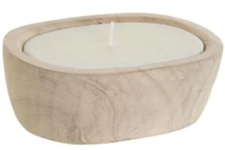 Bissolo Casa Candele<CANDELA PAULAWNIA NATURALE 15X11 H 5CM: vendita online CANDELA PAULAWNIA NATURALE 15X11 H 5CM in offerta