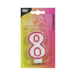 Bissolo Casa Party Candele<CANDELA PER COMPLEANNO 8 BIANCO H 7.3CM: vendita online CANDELA PER COMPLEANNO 8 BIANCO H 7.3CM in offerta