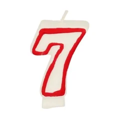 Bissolo Casa Party Candele<CANDELA PER COMPLEANNO 7 BIANCO H 7.3CM: vendita online CANDELA PER COMPLEANNO 7 BIANCO H 7.3CM in offerta