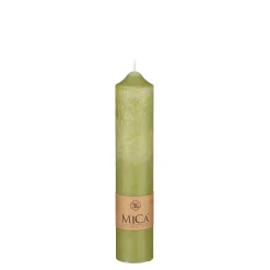 Bissolo Casa Candele<CANDELA PILAR VERDE D 5 H 25CM: vendita online CANDELA PILAR VERDE D 5 H 25CM in offerta